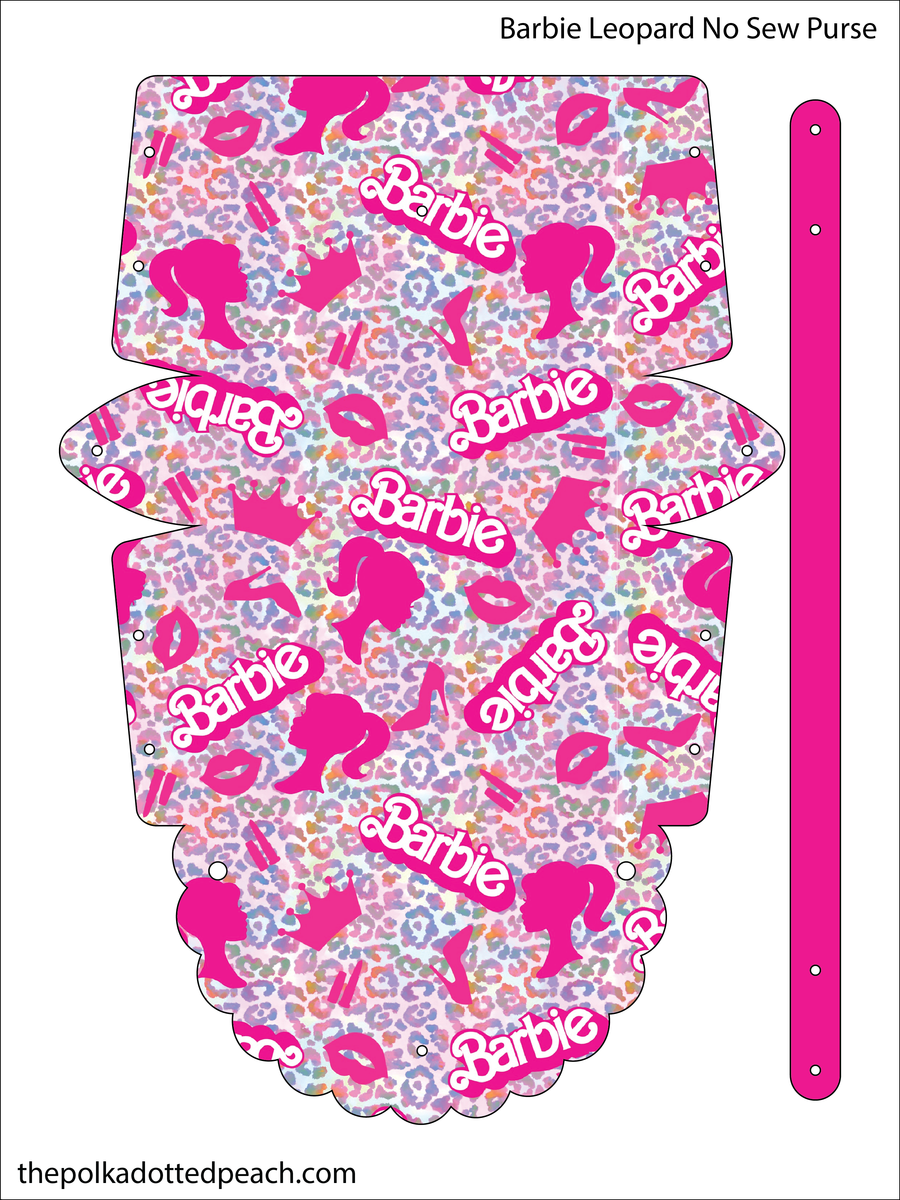Barbie Leopard No Sew Purse – The Polka Dotted Peach Supply Co.