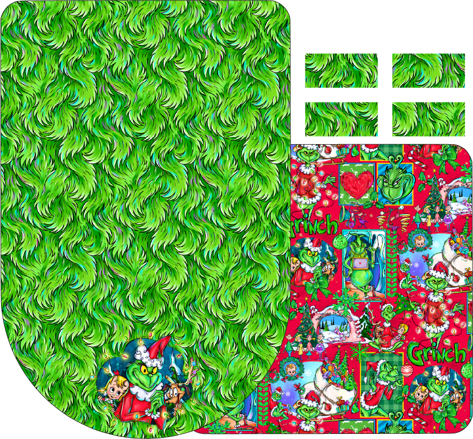 Grinch Handcut You Sew Backpack – The Polka Dotted Peach Supply Co.