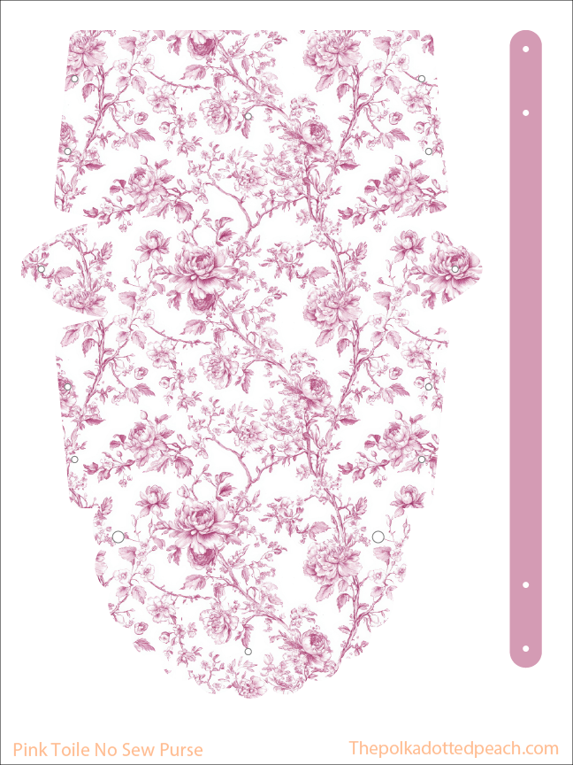 Pink Toile No Sew Purse – The Polka Dotted Peach Supply Co.